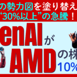 【AMDの株価が30%の急騰】OpenAIがAMD（アドバンスト・マイクロ・デバイセズ）の株式「10%」を取得！「NVIDIA一強」の勢力図を塗り替えられるか？