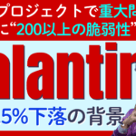 【パランティア株1日7.5%下落】米陸軍の重要プロジェクトで深刻な問題か？株価上昇はそれでも続くか？それとも下落のトリガーか？